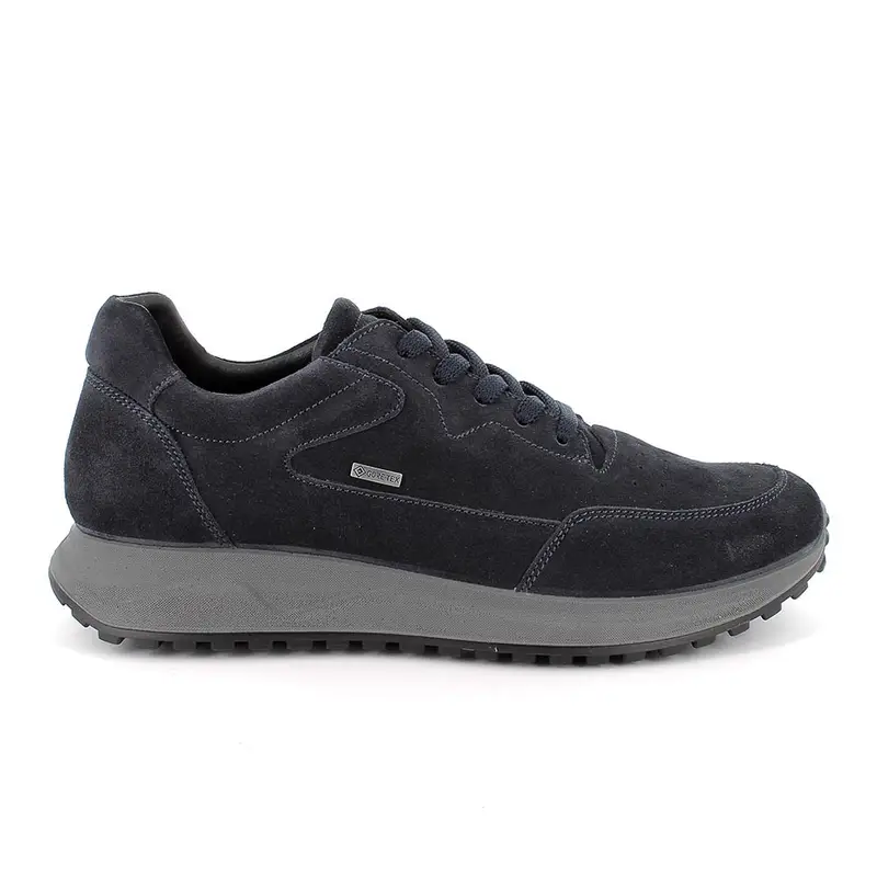 Sneakers gore-tex da uomo blu con lacci