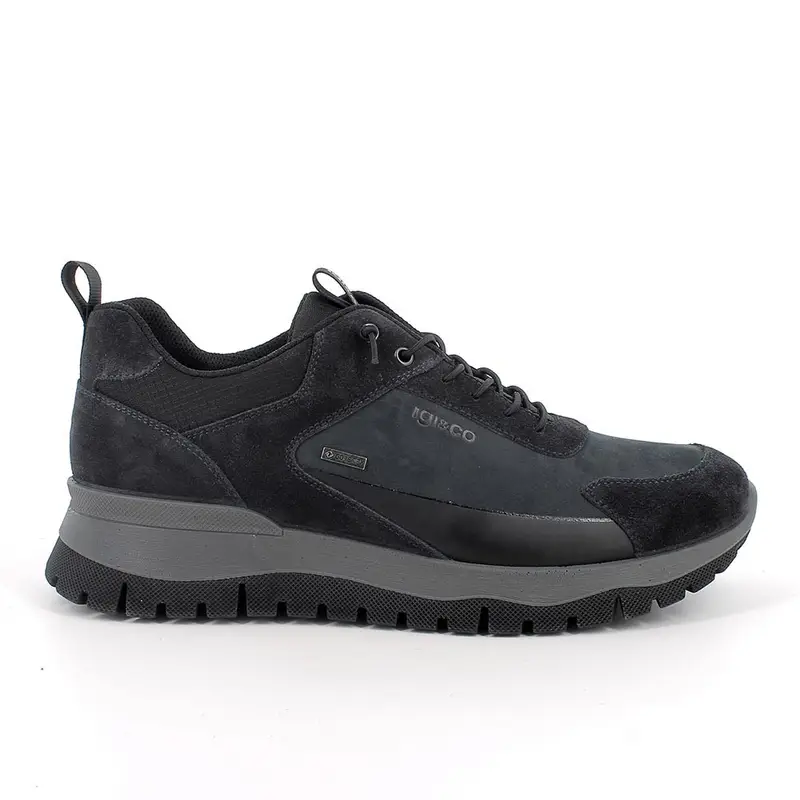 Sneakers gore-tex da uomo blu con lacci