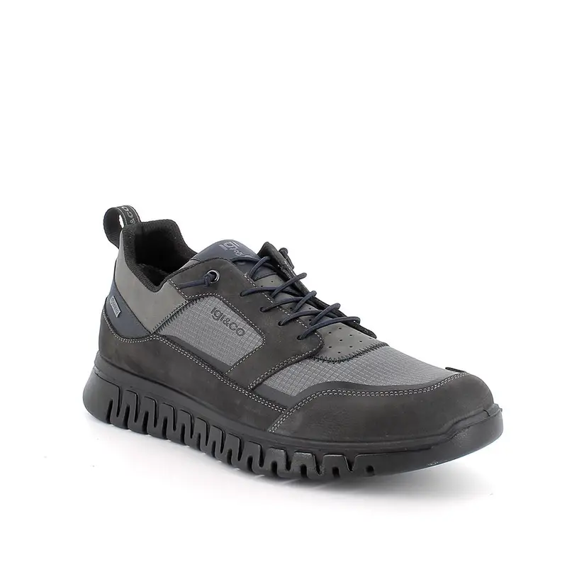 Sneakers gore-tex da uomo grigio con lacci miniatura 2