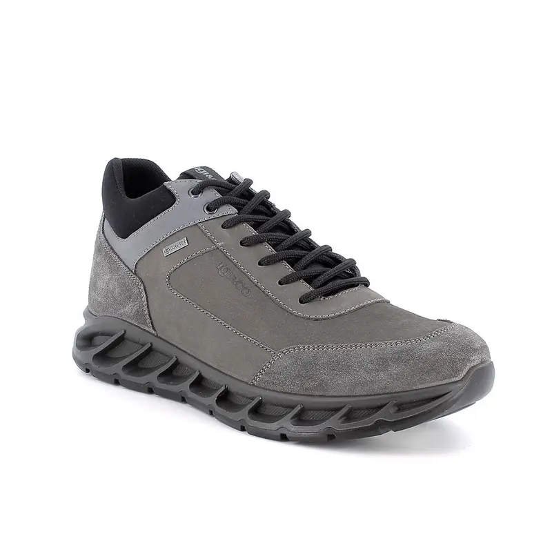 Sneakers gore-tex da uomo grigio con lacci miniatura 2