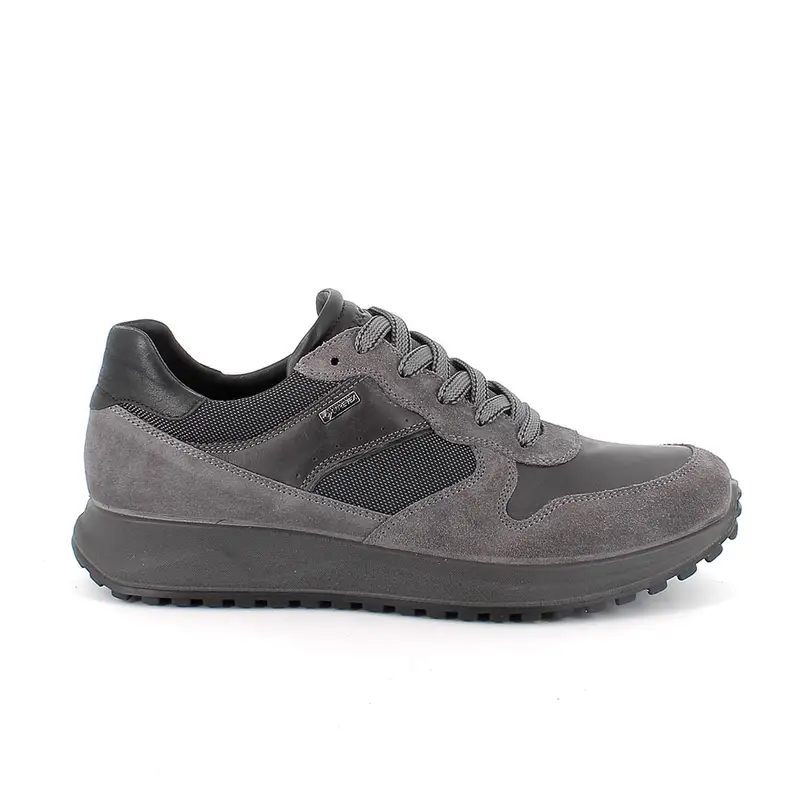 Sneakers gore-tex da uomo grigio con lacci