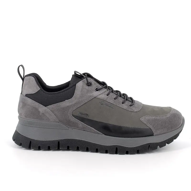 Sneakers gore-tex da uomo grigio con lacci