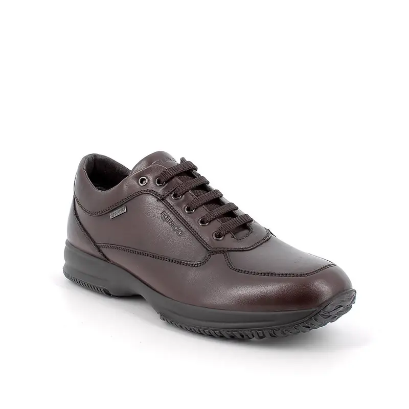 Sneakers gore-tex da uomo marrone con lacci miniatura 2