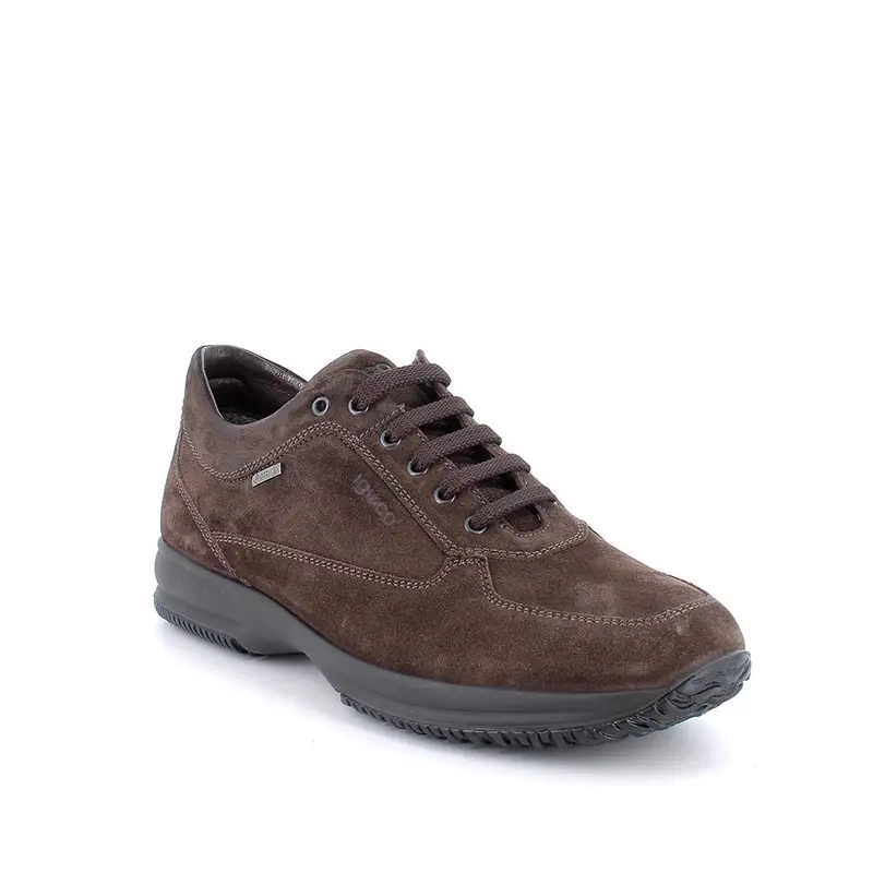 Sneakers gore-tex da uomo marrone con lacci miniatura 2
