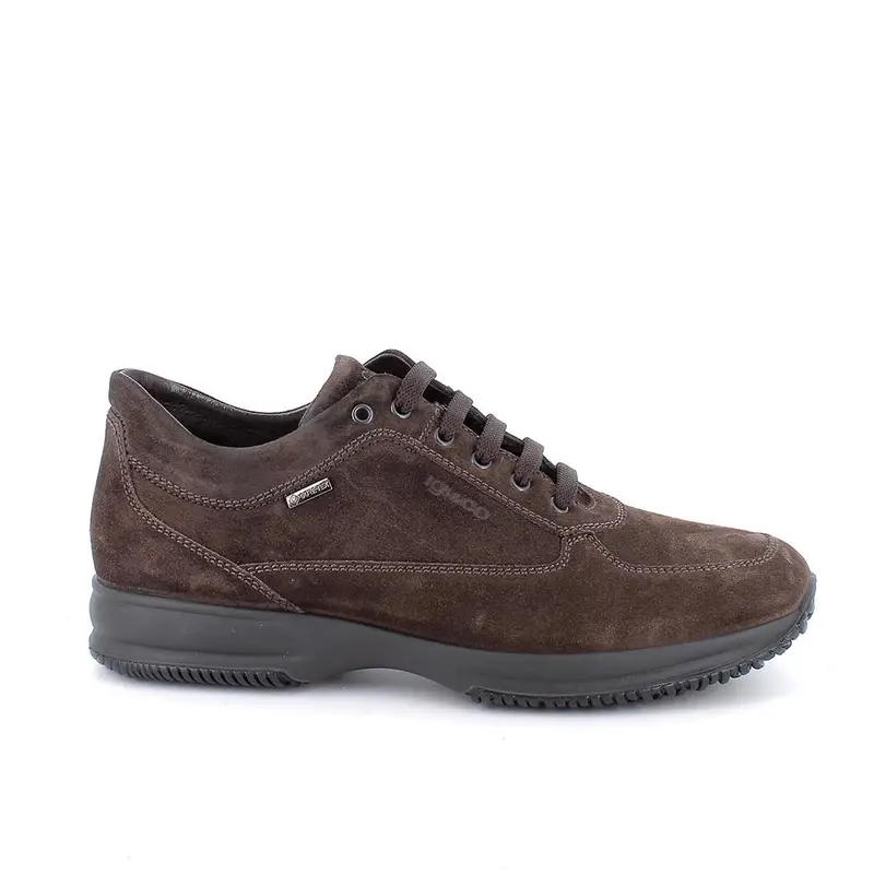 Sneakers gore-tex da uomo marrone con lacci