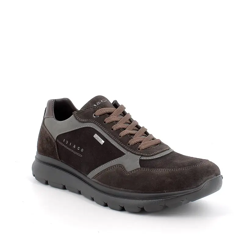 Sneakers gore-tex da uomo marrone con lacci miniatura 2