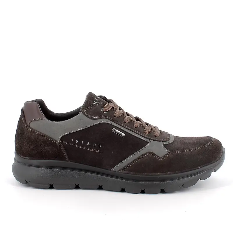 Sneakers gore-tex da uomo marrone con lacci