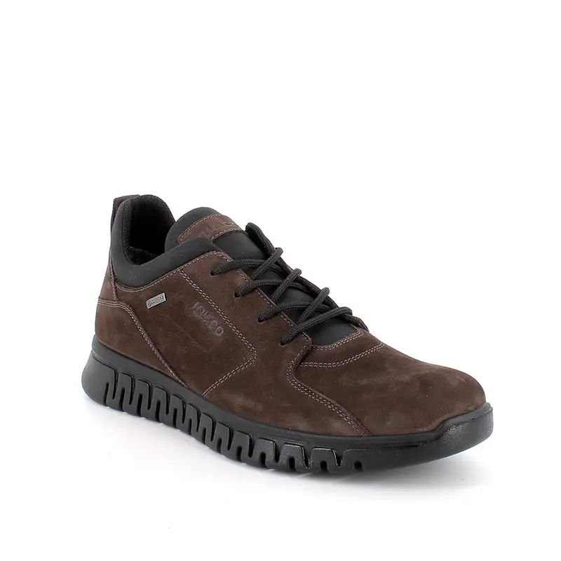 Sneakers gore-tex da uomo marrone con lacci miniatura 2