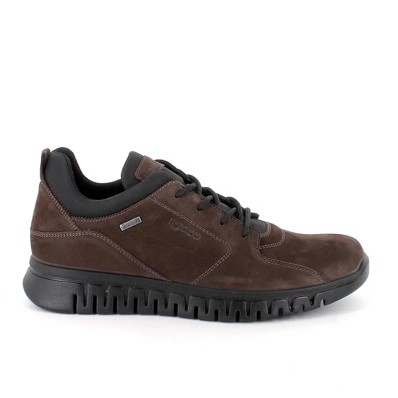 Sneakers gore-tex da uomo marrone con lacci
