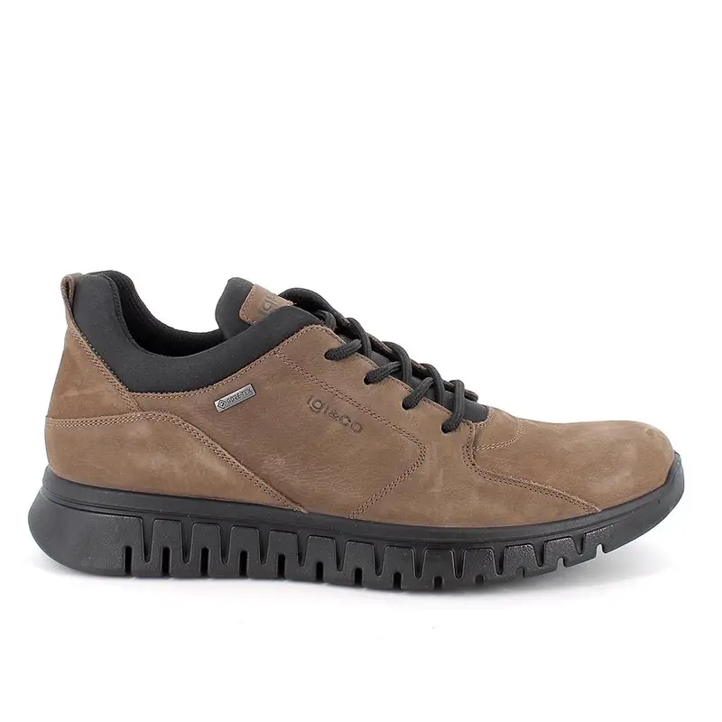 Sneakers gore-tex da uomo marrone con lacci