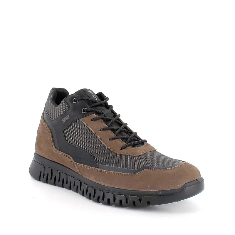 Sneakers gore-tex da uomo marrone con lacci miniatura 2