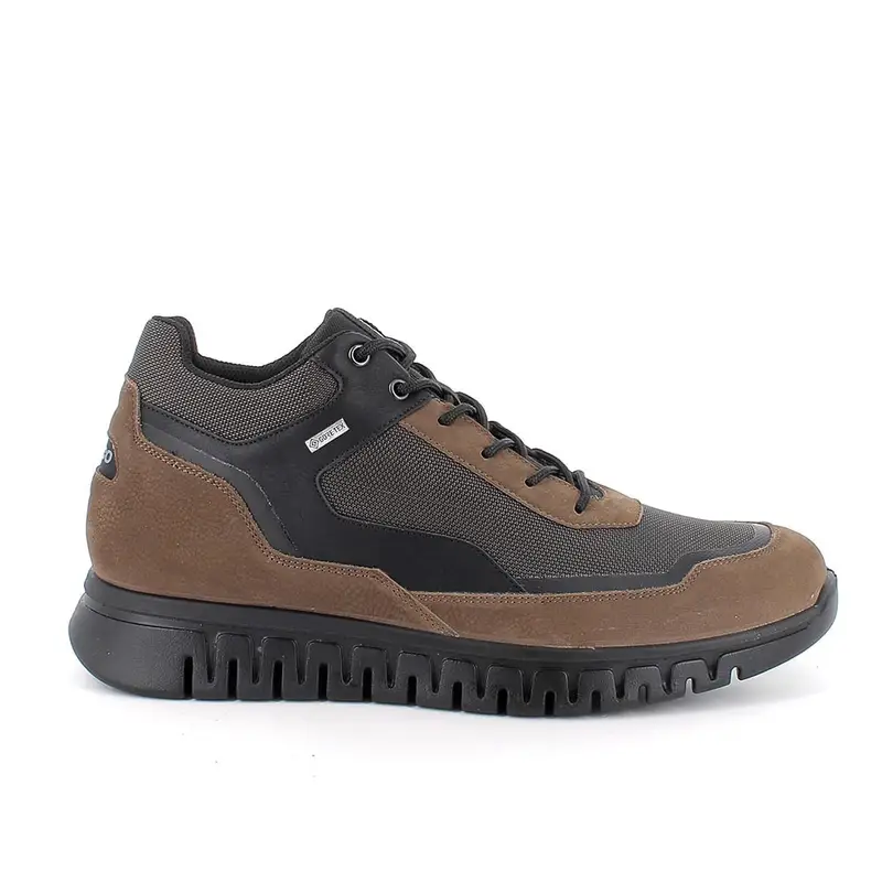 Sneakers gore-tex da uomo marrone con lacci