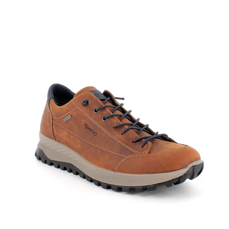 Sneakers gore-tex da uomo marrone con lacci miniatura 2