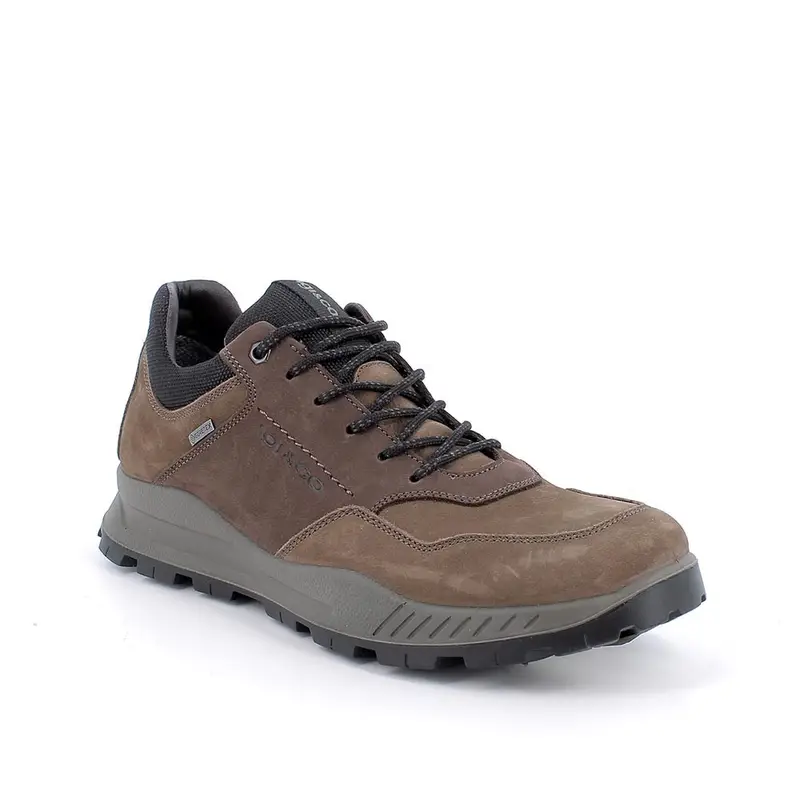 Sneakers gore-tex da uomo marrone con lacci miniatura 2