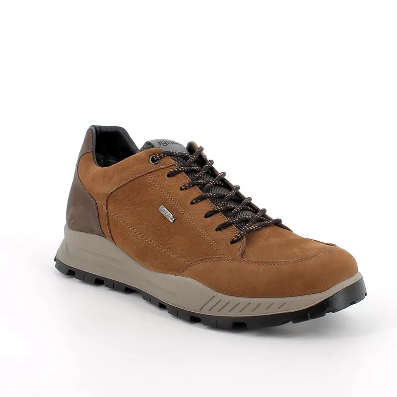 Sneakers gore-tex da uomo marrone con lacci miniatura 2