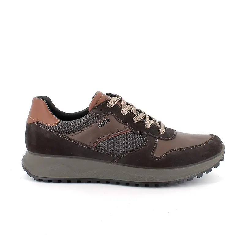 Sneakers gore-tex da uomo marrone con lacci