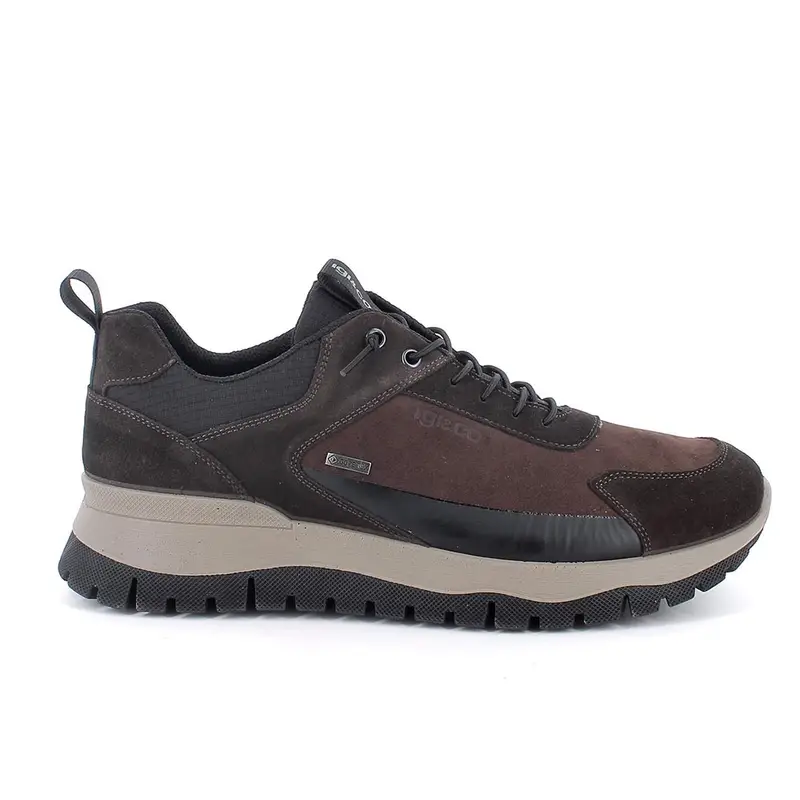 Sneakers gore-tex da uomo marrone con lacci