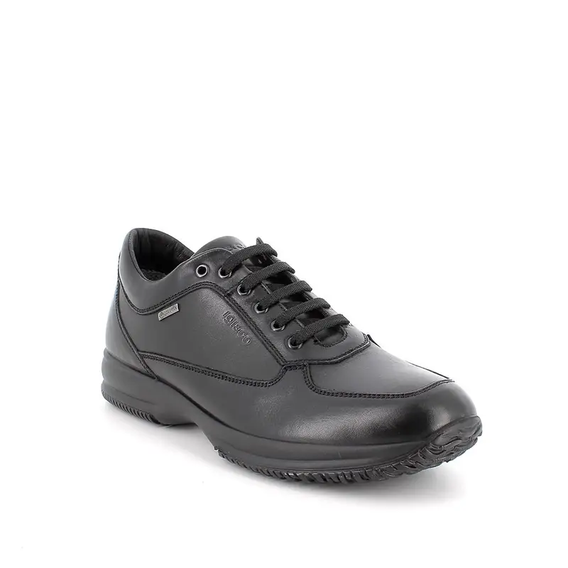 Sneakers gore-tex da uomo nero con lacci miniatura 2