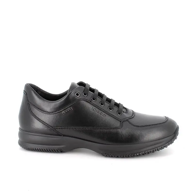 Sneakers gore-tex da uomo nero con lacci