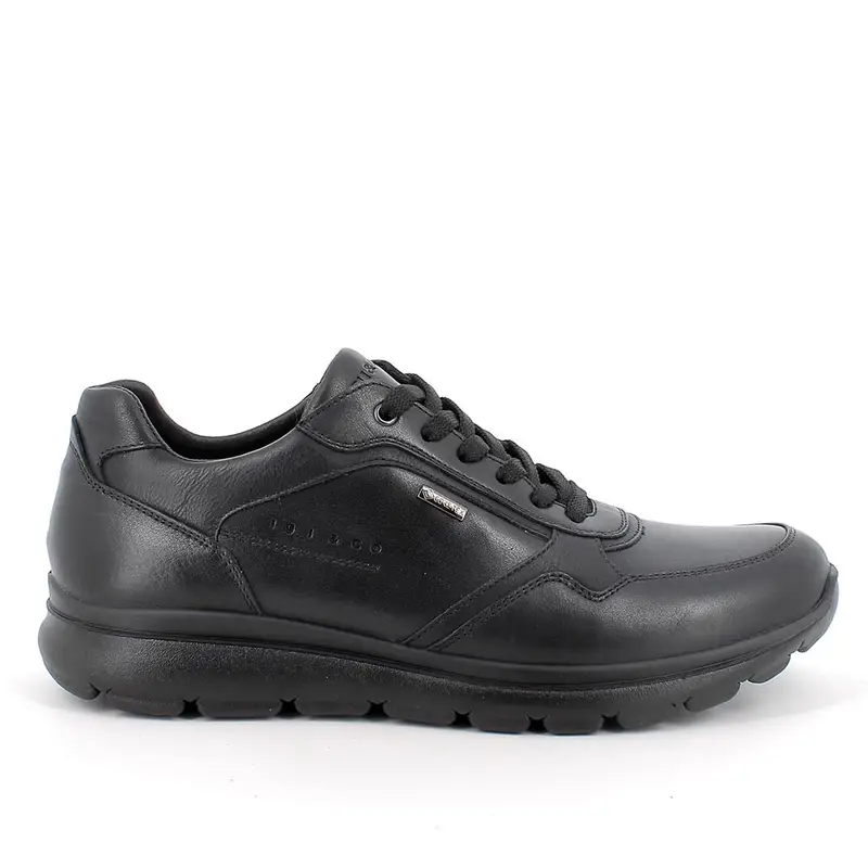 Sneakers gore-tex da uomo nero con lacci