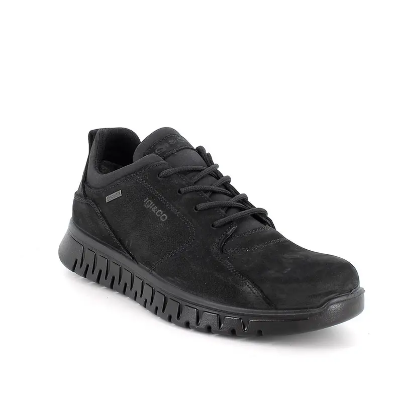 Sneakers gore-tex da uomo nero con lacci miniatura 2