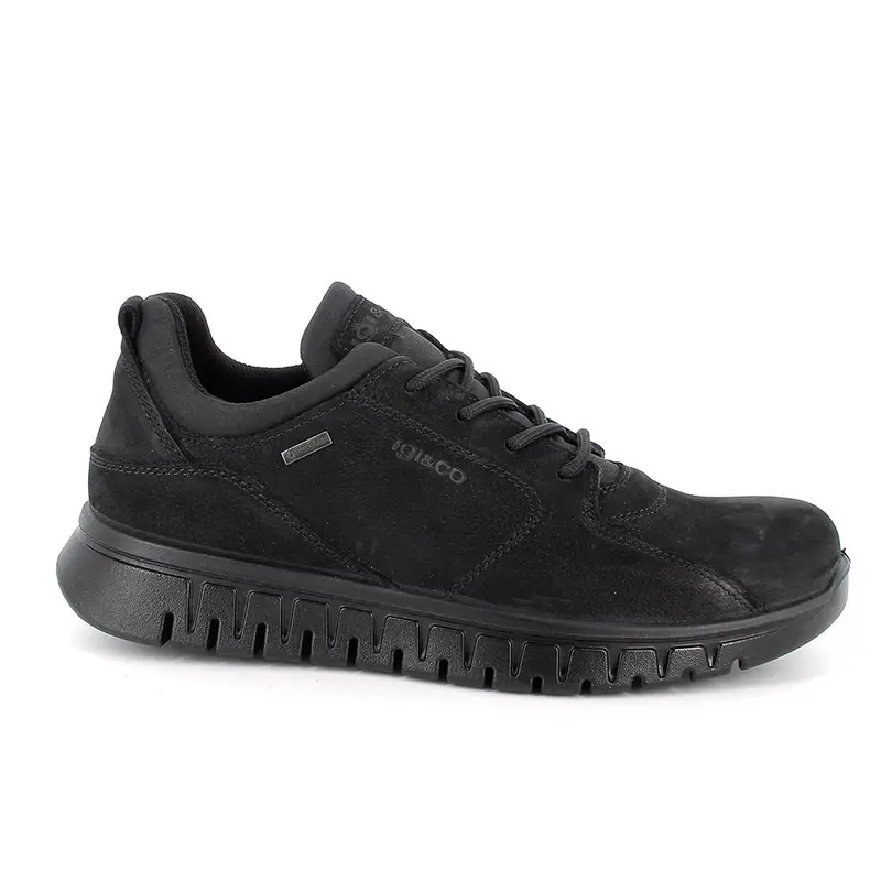 Sneakers gore-tex da uomo nero con lacci