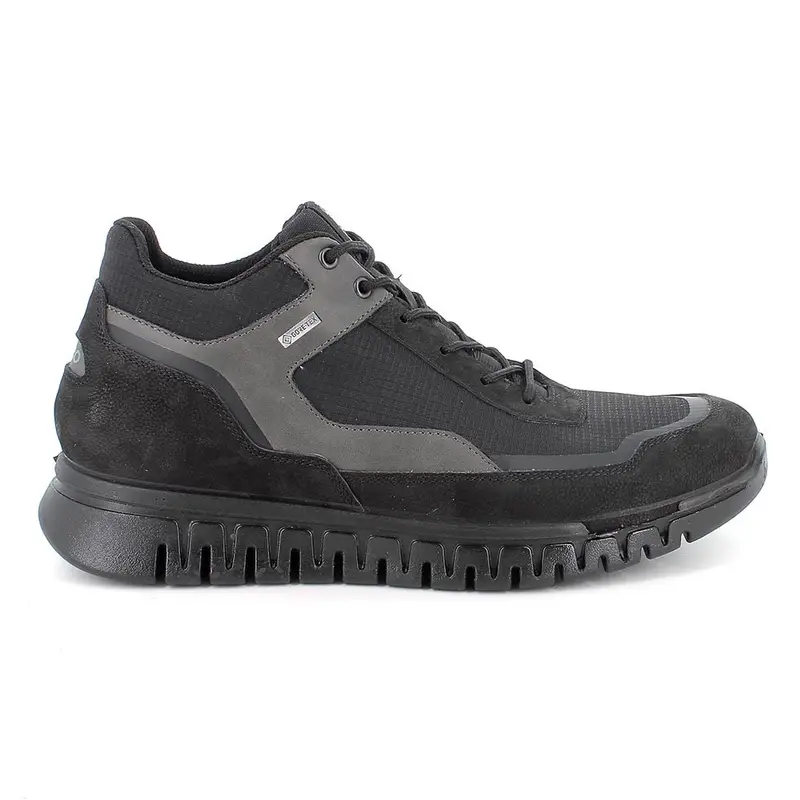 Sneakers gore-tex da uomo nero con lacci