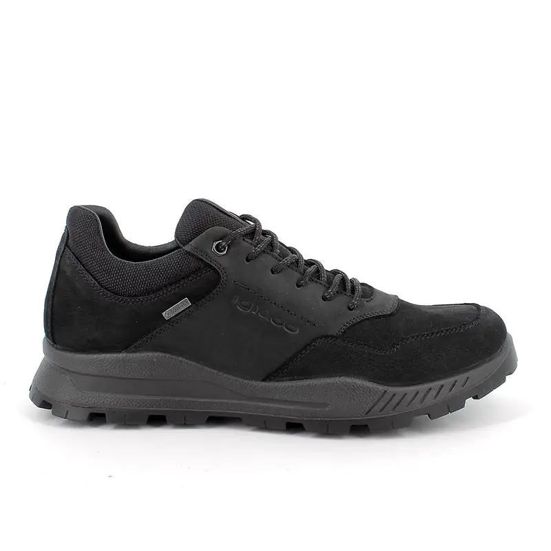 Sneakers gore-tex da uomo nero con lacci