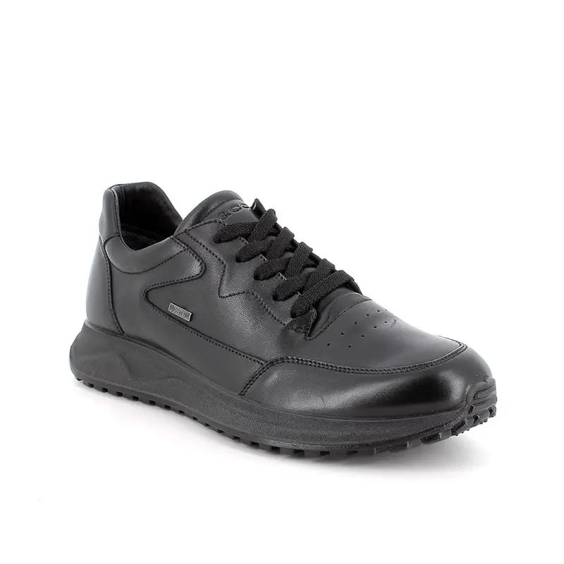 Sneakers gore-tex da uomo nero con lacci miniatura 2