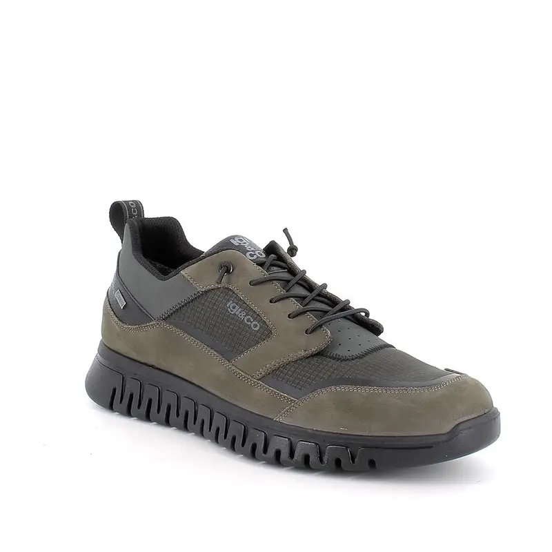 Sneakers gore-tex da uomo verde con lacci miniatura 2