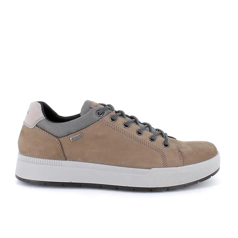 Sneakers gore-tex da uomo verde con lacci