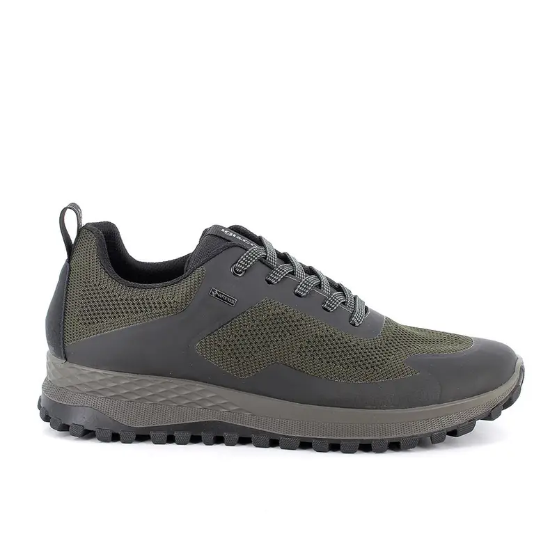 Sneakers gore-tex da uomo verde con lacci