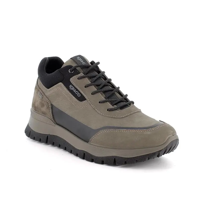 Sneakers gore-tex da uomo verde con lacci miniatura 2