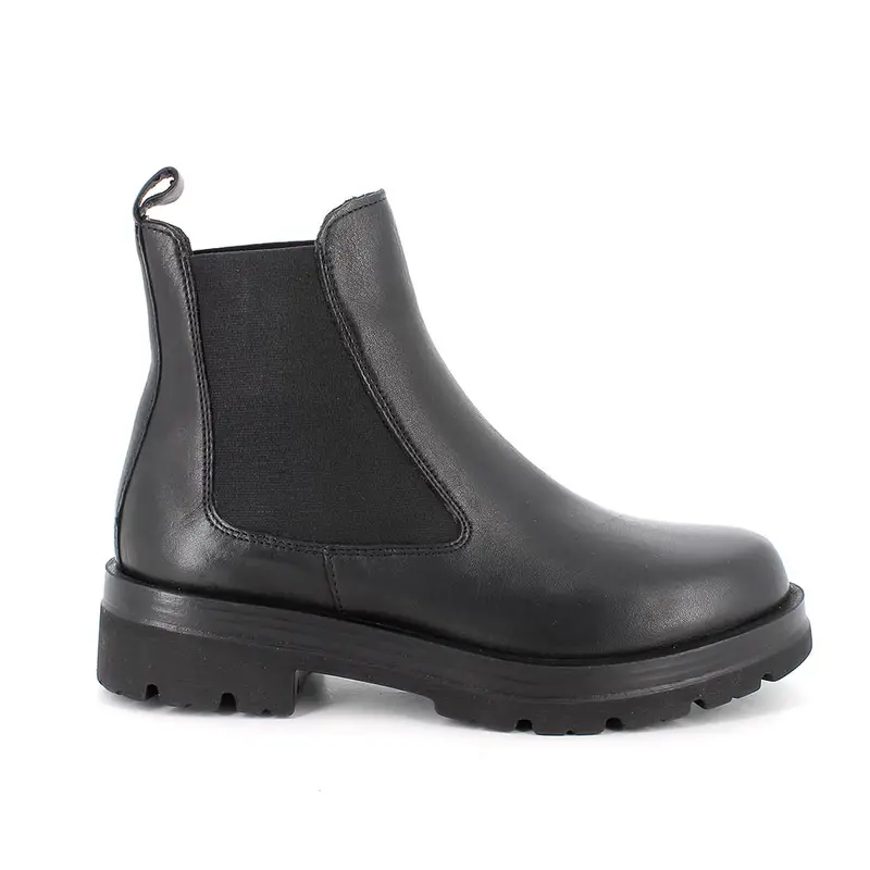 Stivaletti beatles da donna nero con elastico