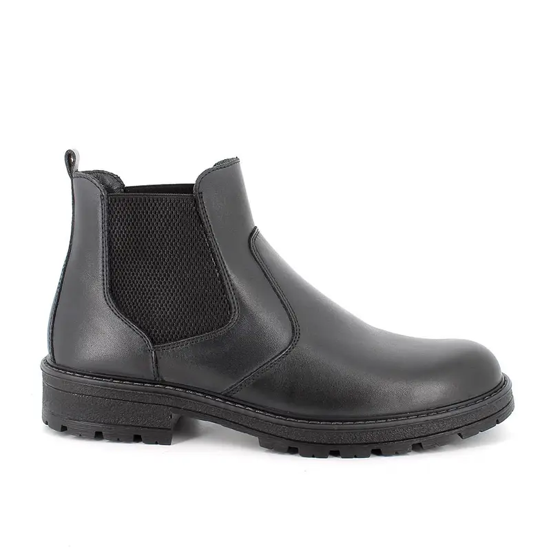 Stivaletti beatles da uomo nero con elastico