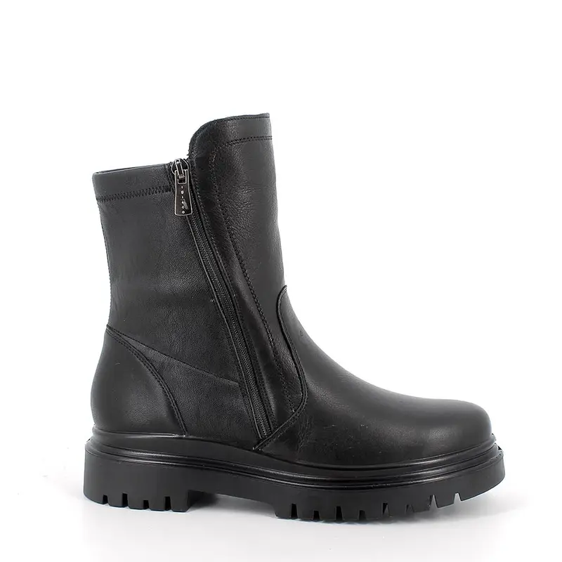 Stivaletti da donna nero con zip