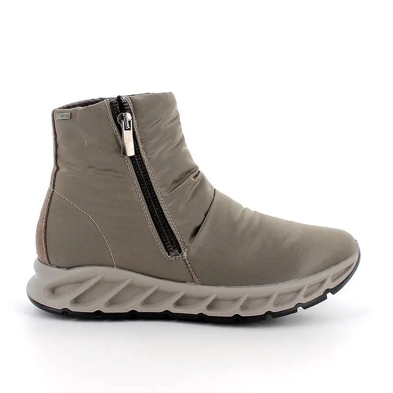 Stivaletti gore-tex da donna beige con zip