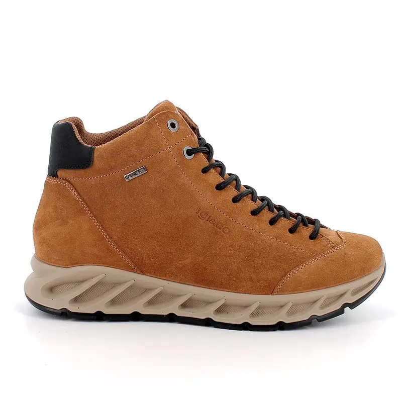 Stivaletti gore-tex da donna marrone con lacci