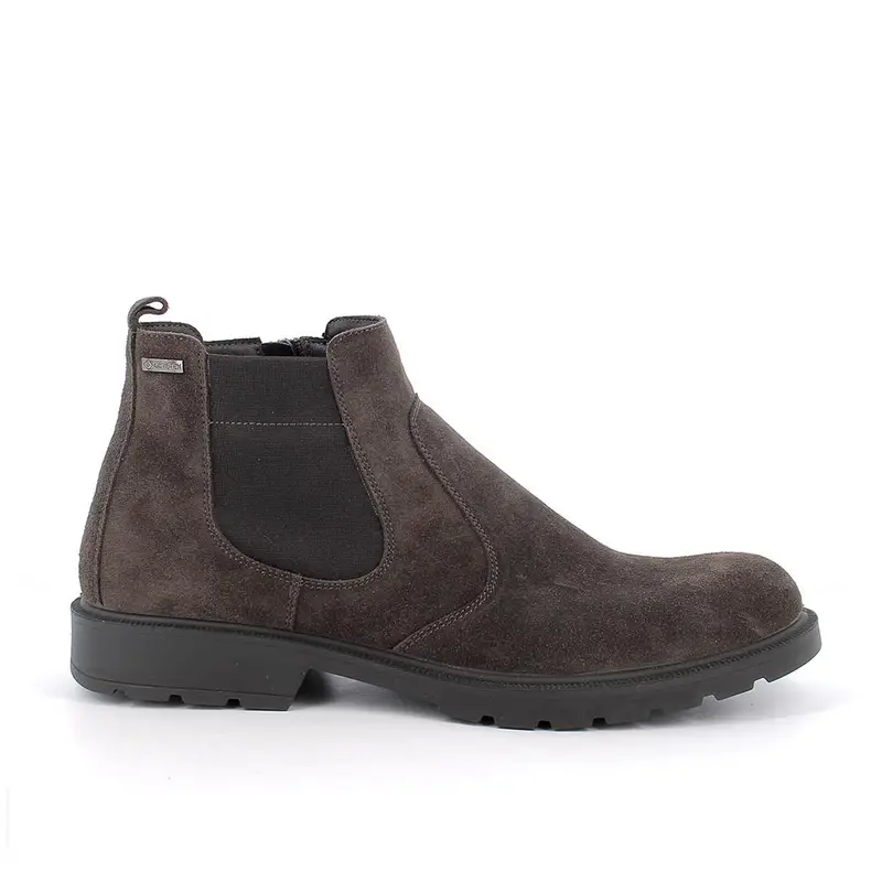 Stivaletti gore-tex da uomo marrone con zip