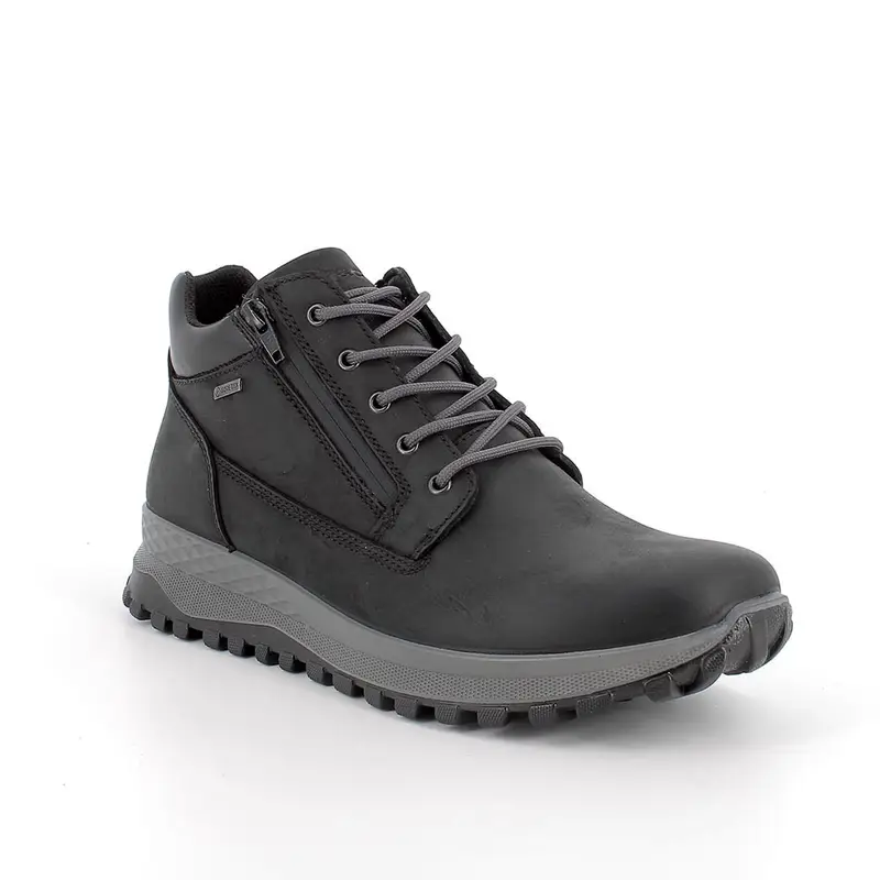 Stivaletti gore-tex da uomo nero con zip miniatura 2