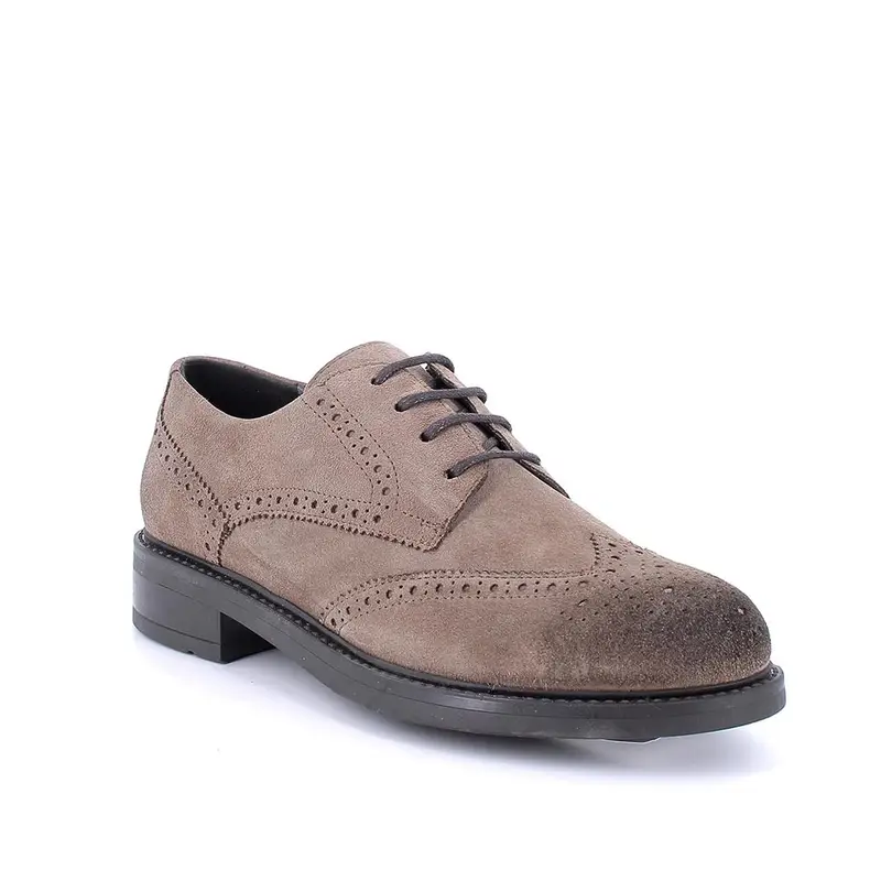 Stringate da donna beige con lacci miniatura 2