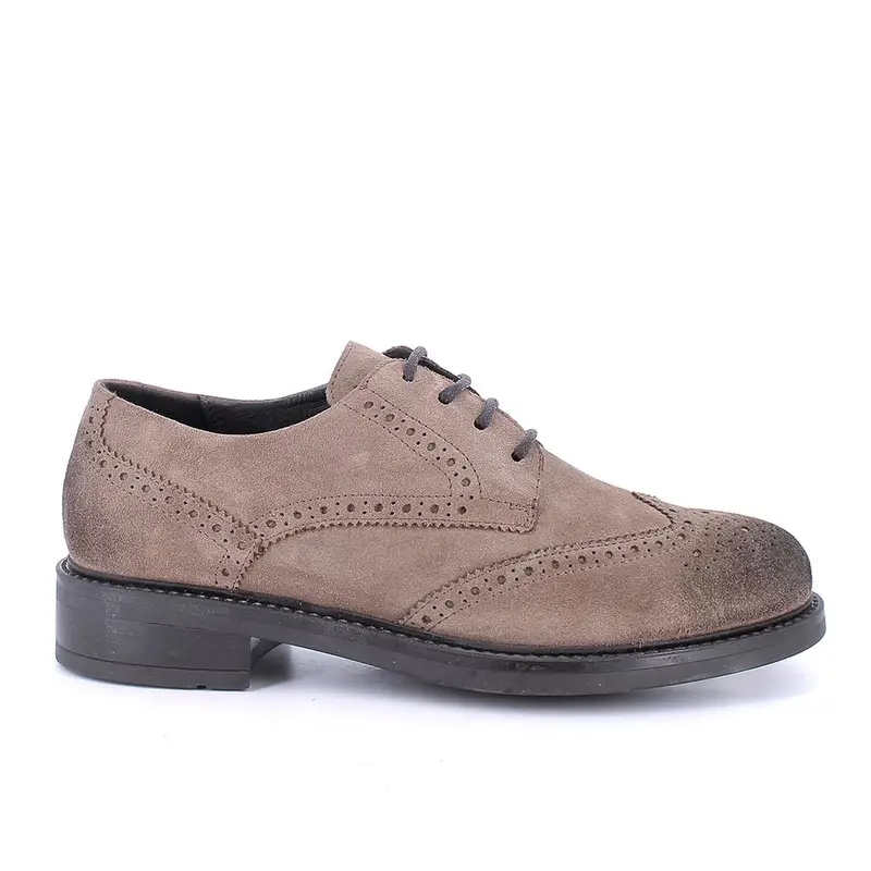 Stringate da donna beige con lacci