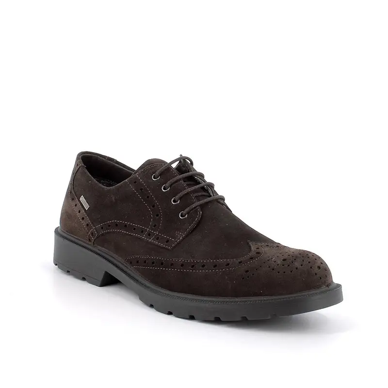 Stringate gore-tex da uomo marrone con lacci miniatura 2