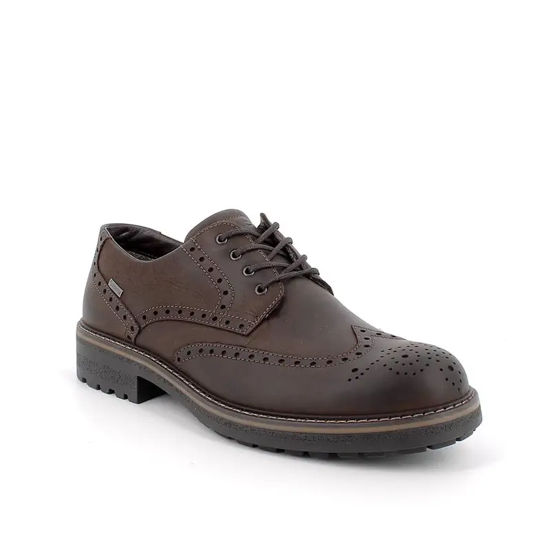 Stringate gore-tex da uomo marrone con lacci miniatura 2