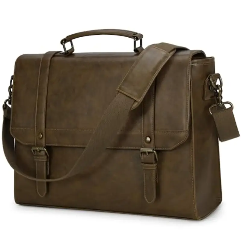 IGOLUMON Borsa Porta PC Borsa Lavoro Uomo Impermeabile Borsa Porta PC 15,6 Pollici Borsa Computer Borsa Tracolla