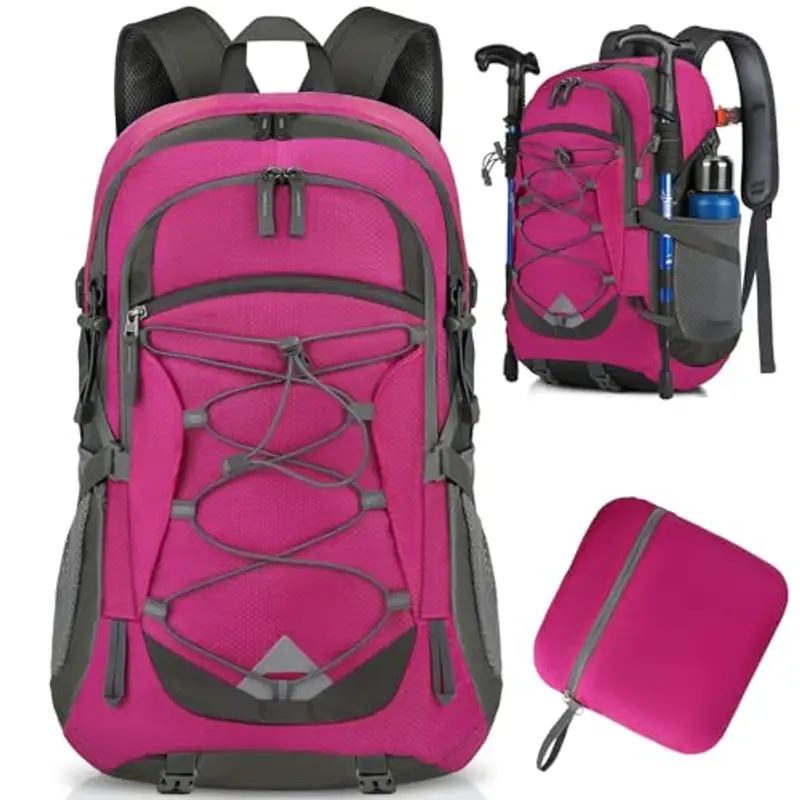 IGOLUMON Zaino Trekking 40 Litri Ultraleggero Pieghevole Zaino Montagna Uomo Donna