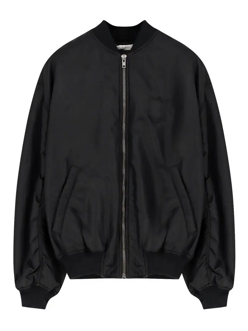 Bomber In Nylon Nero