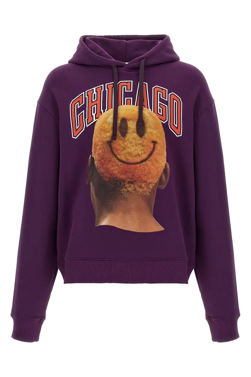 Felpa Con Cappuccio Chicago - Smile Viola