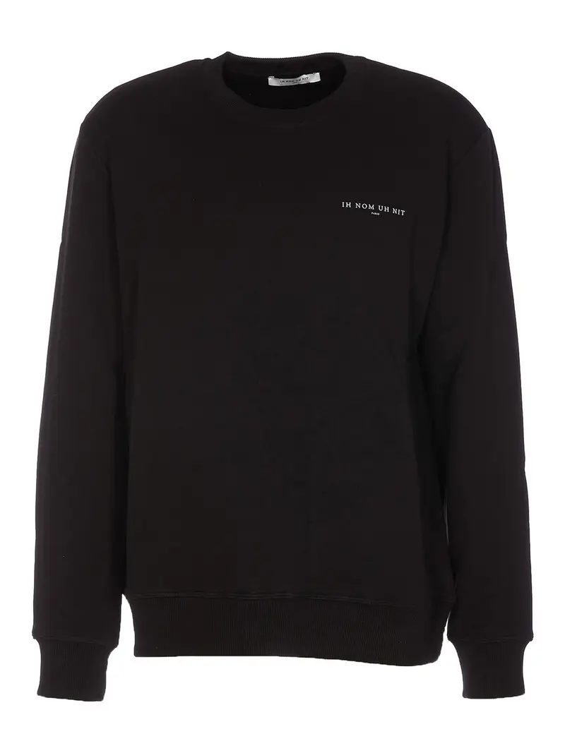 Maschera felpa con logo autentico Nero