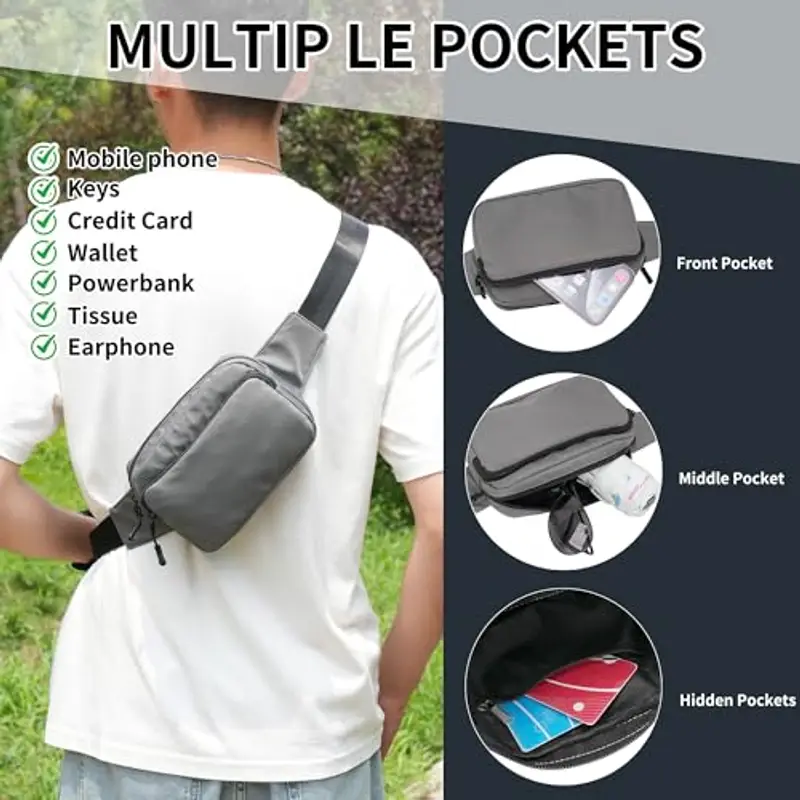 IHIGOGOFA Marsupio Grigio 1599294 miniatura 2